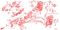 TUERSCHLOESSER, HINTEN/AEUSSERER GRIFF  für Honda ACCORD TOURER DIESEL 2.2 SH 5 Türen 6 gang-Schaltgetriebe 2015