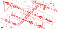 ANTRIEBSWELLE, VORNE/HALBWELLE (2.0L) für Honda ACCORD TOURER 2.0 COMFORT 5 Türen 6 gang-Schaltgetriebe 2014