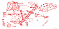 EMBLEME/WARNETIKETTEN  für Honda ACCORD TOURER 2.0 COMFORT 5 Türen 6 gang-Schaltgetriebe 2014
