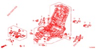 VORNE SITZKOMPONENTEN (D.) (SIEGE REGLAGE MANUEL) für Honda ACCORD TOURER 2.0 COMFORT 5 Türen 6 gang-Schaltgetriebe 2014