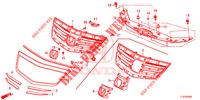 GRILL, VORNE/ZIERLEISTE  für Honda ACCORD TOURER 2.0 ELEGANCE 5 Türen 6 gang-Schaltgetriebe 2014