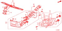 HECKLEUCHTE/KENNZEICHENBELEUCHTUNG (PGM FI)  für Honda ACCORD TOURER 2.0 ELEGANCE 5 Türen 6 gang-Schaltgetriebe 2014