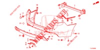 HINTERER STOSSFAENGER  für Honda ACCORD TOURER 2.0 ELEGANCE 5 Türen 6 gang-Schaltgetriebe 2014