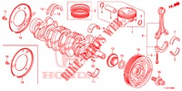 KURBELWELLE/KOLBEN  für Honda ACCORD TOURER 2.0 ELEGANCE 5 Türen 6 gang-Schaltgetriebe 2014