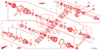 ANTRIEBSWELLE, VORNE/HALBWELLE (2.0L) für Honda ACCORD TOURER 2.0 ELEGANCE 5 Türen 5 gang automatikgetriebe 2014