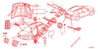EMBLEME/WARNETIKETTEN  für Honda ACCORD TOURER 2.0 ELEGANCE 5 Türen 5 gang automatikgetriebe 2014