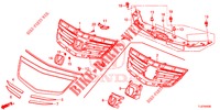 GRILL, VORNE/ZIERLEISTE  für Honda ACCORD TOURER 2.0 ELEGANCE 5 Türen 5 gang automatikgetriebe 2014