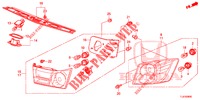 HECKLEUCHTE/KENNZEICHENBELEUCHTUNG (PGM FI)  für Honda ACCORD TOURER 2.0 ELEGANCE 5 Türen 5 gang automatikgetriebe 2014