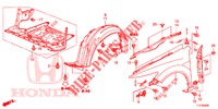 KOTFLUEGEL, VORNE  für Honda ACCORD TOURER 2.0 ELEGANCE 5 Türen 5 gang automatikgetriebe 2014