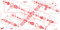 ANTRIEBSWELLE, VORNE/HALBWELLE (2.0L) für Honda ACCORD TOURER 2.0 ELEGANCE PACK 5 Türen 6 gang-Schaltgetriebe 2014