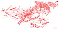 BODENMATTE/ISOLATOR  für Honda ACCORD TOURER 2.0 ELEGANCE PACK 5 Türen 6 gang-Schaltgetriebe 2014