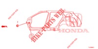 GUMMITUELLE (LATERAL) für Honda ACCORD TOURER 2.0 ELEGANCE PACK 5 Türen 6 gang-Schaltgetriebe 2014