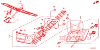 HECKLEUCHTE/KENNZEICHENBELEUCHTUNG (PGM FI)  für Honda ACCORD TOURER 2.0 ELEGANCE PACK 5 Türen 6 gang-Schaltgetriebe 2014