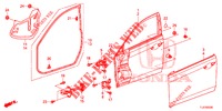 TUERTAFELN, VORNE(2D)  für Honda ACCORD TOURER 2.0 ELEGANCE PACK 5 Türen 6 gang-Schaltgetriebe 2014