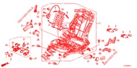 VORNE SITZKOMPONENTEN (G.) (HAUTEUR MANUELLE) für Honda ACCORD TOURER 2.0 ELEGANCE PACK 5 Türen 6 gang-Schaltgetriebe 2014