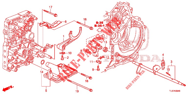 SCHALTGABEL/EINSTELLSCHRAUBE  für Honda ACCORD TOURER 2.0 ELEGANCE PACK 5 Türen 5 gang automatikgetriebe 2014