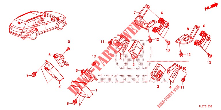 TPMS EINHEIT für Honda ACCORD TOURER 2.0 ELEGANCE PACK 5 Türen 5 gang automatikgetriebe 2014