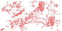 TUERSCHLOESSER, HINTEN/AEUSSERER GRIFF  für Honda ACCORD TOURER 2.0 EXECUTIVE 5 Türen 6 gang-Schaltgetriebe 2014