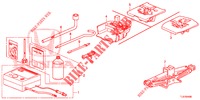 WERKZEUGE/WAGENHEBER  für Honda ACCORD TOURER 2.0 EXECUTIVE 5 Türen 6 gang-Schaltgetriebe 2014