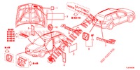 EMBLEME/WARNETIKETTEN  für Honda ACCORD TOURER 2.0 EXECUTIVE 5 Türen 5 gang automatikgetriebe 2014