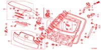 HECKKLAPPENPLATTE(2D)  für Honda ACCORD TOURER 2.0 S 5 Türen 6 gang-Schaltgetriebe 2014