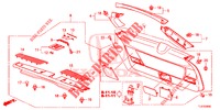 HECKKLAPPENVERKLEIDUNG/ TAFELVERKLEIDUNG, HINTEN(2D)  für Honda ACCORD TOURER 2.0 S 5 Türen 6 gang-Schaltgetriebe 2014