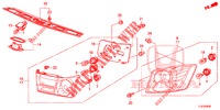 HECKLEUCHTE/KENNZEICHENBELEUCHTUNG (PGM FI)  für Honda ACCORD TOURER 2.0 S 5 Türen 6 gang-Schaltgetriebe 2014