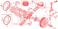 KURBELWELLE/KOLBEN  für Honda ACCORD TOURER 2.0 S 5 Türen 6 gang-Schaltgetriebe 2014