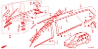 ZIERLEISTE/DACHSCHIENE  für Honda ACCORD TOURER 2.0 S 5 Türen 6 gang-Schaltgetriebe 2014