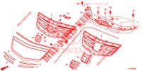 GRILL, VORNE/ZIERLEISTE  für Honda ACCORD TOURER 2.0 S 5 Türen 5 gang automatikgetriebe 2014