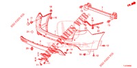 HINTERER STOSSFAENGER  für Honda ACCORD TOURER 2.0 S 5 Türen 5 gang automatikgetriebe 2014