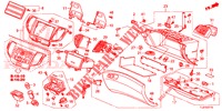 INSTRUMENT, ZIERSTUECK (COTE DE PASSAGER) (LH) für Honda ACCORD TOURER 2.0 S 5 Türen 5 gang automatikgetriebe 2014