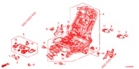 VORNE SITZKOMPONENTEN (D.) (SIEGE REGLAGE MANUEL) für Honda ACCORD TOURER 2.0 S 5 Türen 5 gang automatikgetriebe 2014