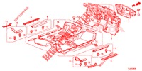BODENMATTE/ISOLATOR  für Honda ACCORD TOURER 2.4 EXECUTIVE 5 Türen 6 gang-Schaltgetriebe 2014