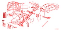 EMBLEME/WARNETIKETTEN  für Honda ACCORD TOURER 2.4 EXECUTIVE 5 Türen 6 gang-Schaltgetriebe 2014