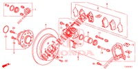 HINTERRADBREMSE (2) für Honda ACCORD TOURER 2.4 EXECUTIVE 5 Türen 6 gang-Schaltgetriebe 2014