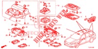 INNENLEUCHTE (1) für Honda ACCORD TOURER 2.4 EXECUTIVE 5 Türen 6 gang-Schaltgetriebe 2014
