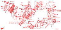 WASSERPUMPE/THERMOSTAT (2.4L) für Honda ACCORD TOURER 2.4 EXECUTIVE 5 Türen 6 gang-Schaltgetriebe 2014