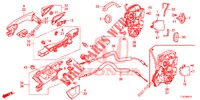 TUERSCHLOESSER, HINTEN/AEUSSERER GRIFF  für Honda ACCORD TOURER 2.4 EXECUTIVE 5 Türen 5 gang automatikgetriebe 2014