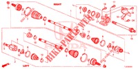 ANTRIEBSWELLE, VORNE/HALBWELLE (2.4L) für Honda ACCORD TOURER 2.4 S 5 Türen 6 gang-Schaltgetriebe 2014