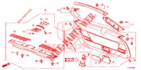 HECKKLAPPENVERKLEIDUNG/ TAFELVERKLEIDUNG, HINTEN(2D)  für Honda ACCORD TOURER 2.4 S 5 Türen 6 gang-Schaltgetriebe 2014