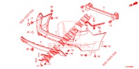 HINTERER STOSSFAENGER  für Honda ACCORD TOURER 2.4 S 5 Türen 6 gang-Schaltgetriebe 2014