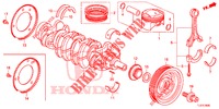 KURBELWELLE/KOLBEN  für Honda ACCORD TOURER 2.4 S 5 Türen 6 gang-Schaltgetriebe 2014