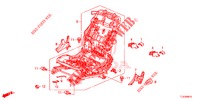 VORNE SITZKOMPONENTEN (G.) (SIEGE REGLAGE MANUEL) für Honda ACCORD TOURER 2.4 S 5 Türen 6 gang-Schaltgetriebe 2014
