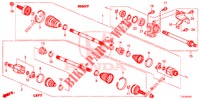 ANTRIEBSWELLE, VORNE/HALBWELLE (2.4L) für Honda ACCORD TOURER 2.4 S 5 Türen 5 gang automatikgetriebe 2014