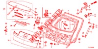HECKKLAPPENPLATTE(2D)  für Honda ACCORD TOURER 2.4 S 5 Türen 5 gang automatikgetriebe 2014