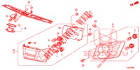 HECKLEUCHTE/KENNZEICHENBELEUCHTUNG (PGM FI)  für Honda ACCORD TOURER 2.4 S 5 Türen 5 gang automatikgetriebe 2014
