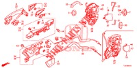 TUERSCHLOESSER, HINTEN/AEUSSERER GRIFF  für Honda ACCORD TOURER 2.4 S 5 Türen 5 gang automatikgetriebe 2014