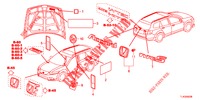 EMBLEME/WARNETIKETTEN  für Honda ACCORD TOURER 2.0 COMFORT 5 Türen 6 gang-Schaltgetriebe 2013