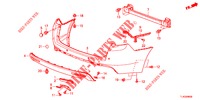 HINTERER STOSSFAENGER  für Honda ACCORD TOURER 2.0 COMFORT 5 Türen 6 gang-Schaltgetriebe 2013